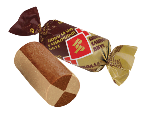 CANDIES LOOSE BATONCHIK CHOCO CREAM 1/11LB ROT FRONT