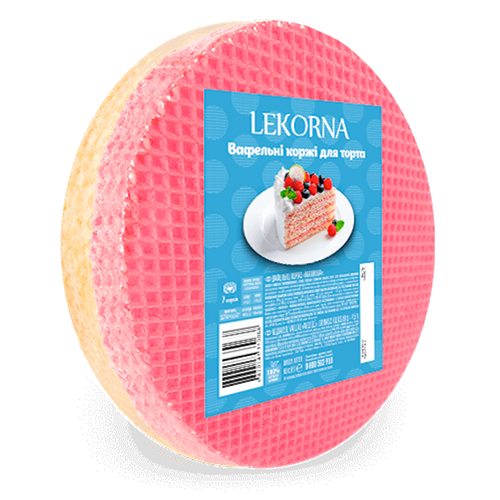 LAYERS RASPBERRY PLAIN FOR CAKE WAFFLE 16/90GR LEKORNA N04270