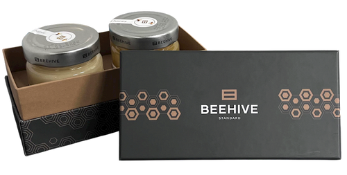 HONEY XMAS GIFT HAPPY HOLIDAYS 6/500GR BEEHIVE UKRAINE #27