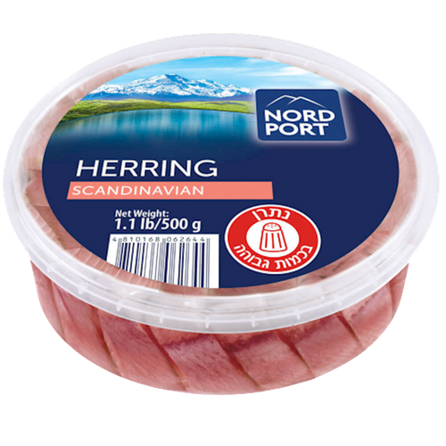 HERRING ATLANTIC PIECES LIGHTLY SALTED IN OIL SCANDINAVIAN 6/500GR NORD PORT NP4914