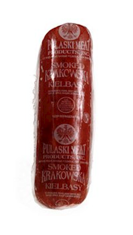 KIELBASA KRAKOWSKA SMOKED 30/50LB PRE PACK PULASKI N10023