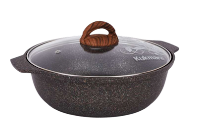 PAN-ROASTING W/GLASS LID GRANIT ULTRA 4/4L KUKMARA ZHGO41A