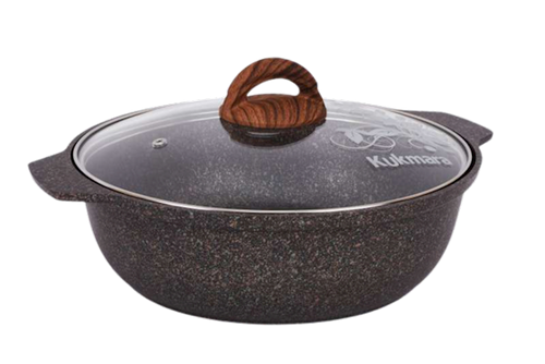 PAN-ROASTING W/GLASS LID GRANIT ULTRA 4/4L KUKMARA ZHGO41A
