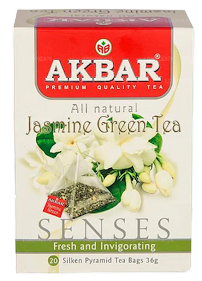 TEA  AKBAR GREEN JASMINE PYRAMIDS 10/(20X1.8GR) SRI-LANKA