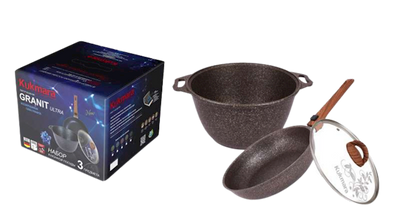 NABOR KUKHONNOY POSUDY #18 GRANIT ULTRA 2/4L KUKMARA NKP18GO