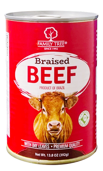 TUSHONKA BRAISED BEEF W/BAY LEAVES E/O 24/392G FAMILY TREE BRAZIL N49503