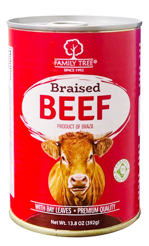 TUSHONKA BRAISED BEEF W/BAY LEAVES E/O 24/392G FAMILY TREE BRAZIL N49503