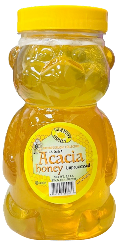 HONEY PURE ACACIA BEAR 9/2.2LB NATURE'S DELIGHT UKRAINE