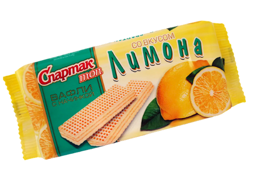 WAFFLES LIMONNIYE 54/72GR FLOW PACK SPARTAK N8625