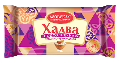 HALVA  SESAME&PEANUTS 18/250GR AZOVSKAYA