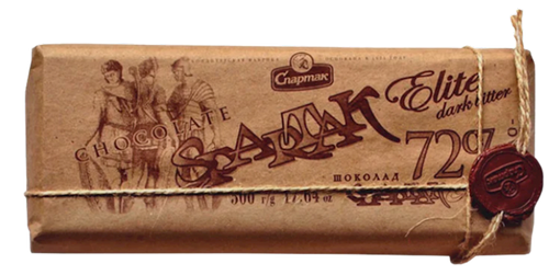 CHOCOLATE BAR BITTER ELITE 72% 3/500GR CRAFT SPARTAK N4663