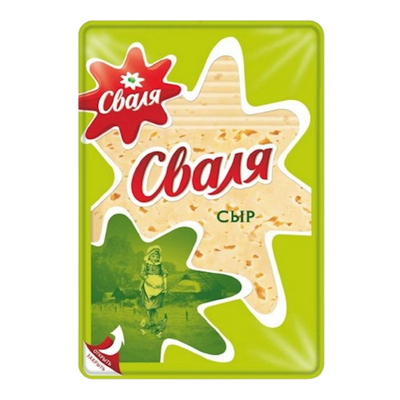 CHEESE SVALIA SLICED 45% 18/150GR LITHUANIA SV125/48108
