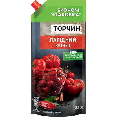 KETCHUP LIGHT 25/380GR TORCHYN UKRAINE