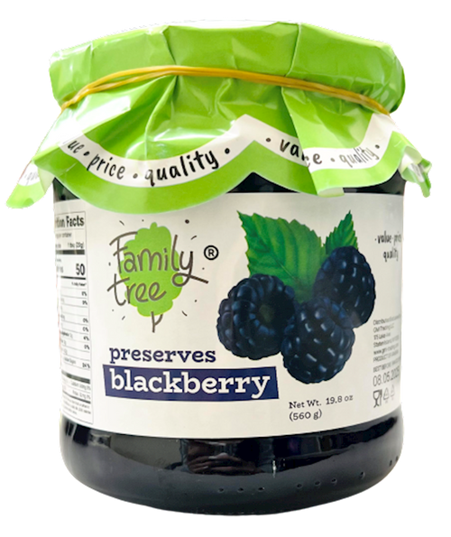 PRESERVES BLACKBERRY 12/560GR FAMILY TREE N63