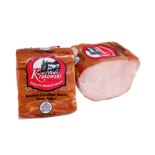 BACON CANADIAN SMOKED CHUNK 1/1.1 LB BELMONT N95613/46301-1