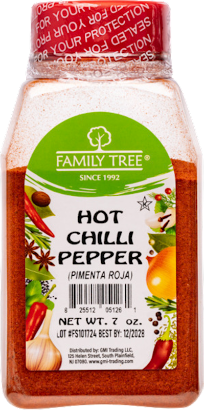 CHILI POWDER XTRA HOT 12/7OZ FAMILY TREE