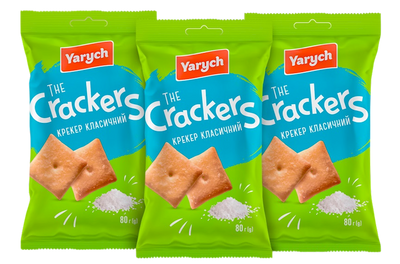 CRACKERS CLASSIC 50/80GR YARYCH UKRAINE