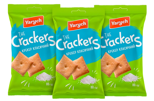 CRACKERS CLASSIC 50/80GR YARYCH UKRAINE