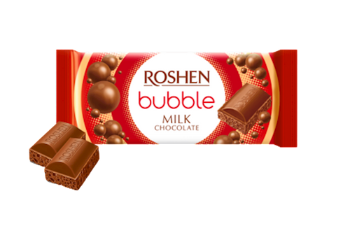 CHOCOLATE BAR AERATED MILK 20/80GR ROSHEN N4375