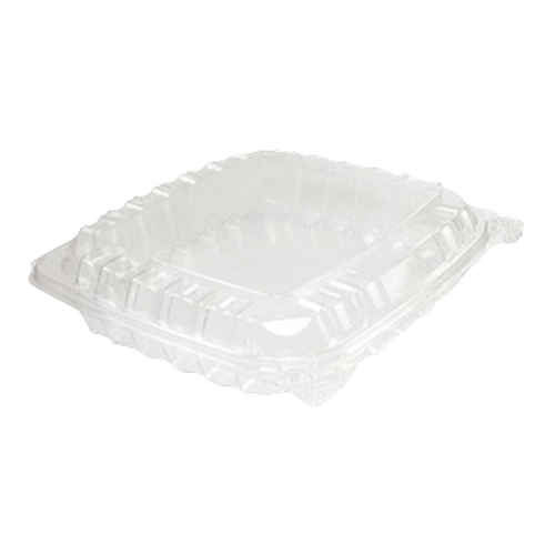 CONTAINER SQUARE C89 8(1/4)X8(1/4)X2 CLEAR SEAL W/HINGED LID (2X125) NC89PST1