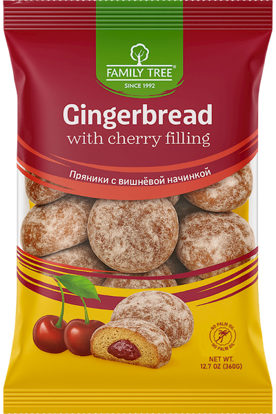 GINGERBREAD W/CHERRY FILLING 10/360GR FAMILY TREE N20