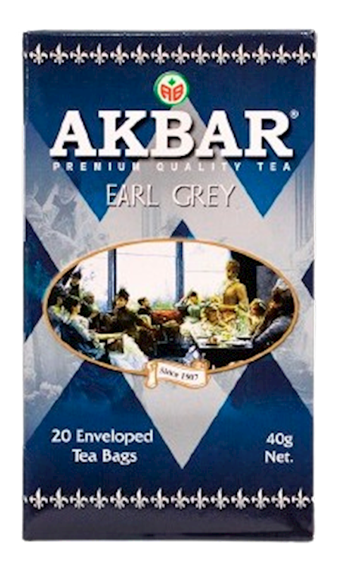 TEA  AKBAR BLACK EARL GREY 24/(20X2GR) SRI-LANKA