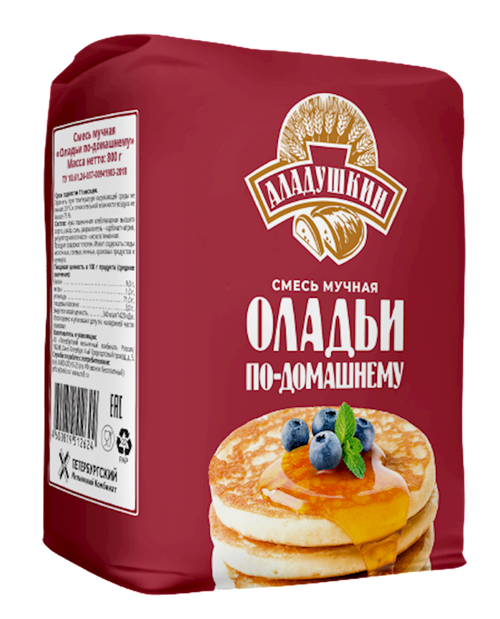 FLOUR BAKING MIX OLADUSHKI PO-DOMASHNEMU 10/800GR ALADUSHKIN
