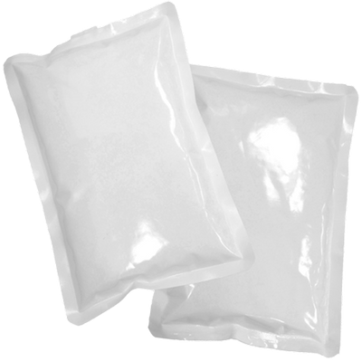GEL PACK PLAIN WHITE 48/12OZ (6.0X5 1/2X1) GICP 12OZ