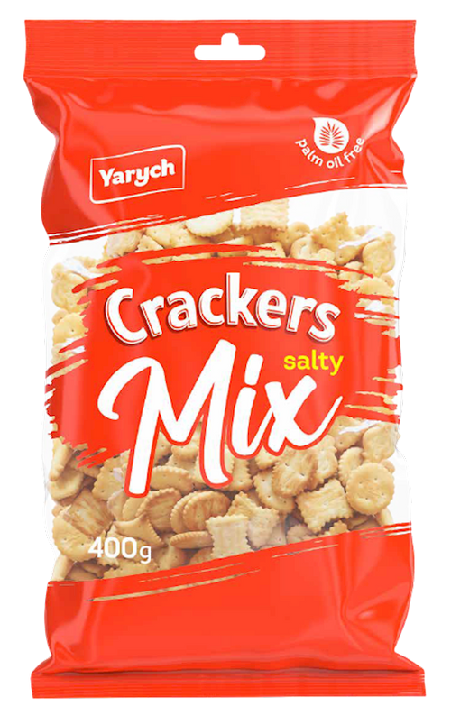 CRACKERS SALTY MIX 9/400GR YARYCH UKRAINE