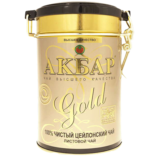 TEA AKBAR BLACK CEYLON GOLD TIN 10/450GR SRI-LANKA