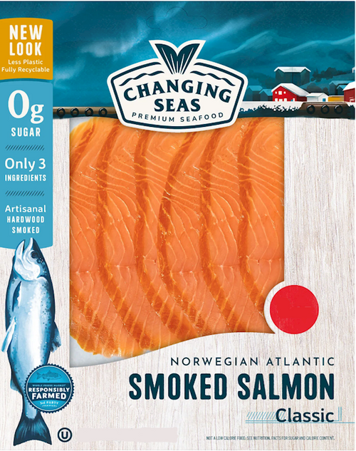 SALMON SMOKED CLASSIC 15/113GR CHANGING SEAS