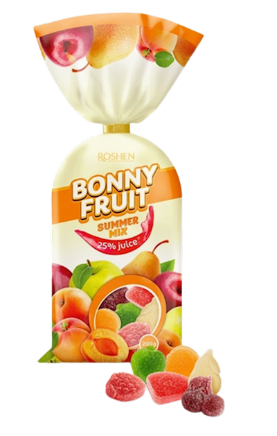 MARMELADE BONNY FRUIT SUMMER MIX 18/200GR ROSHEN N4230