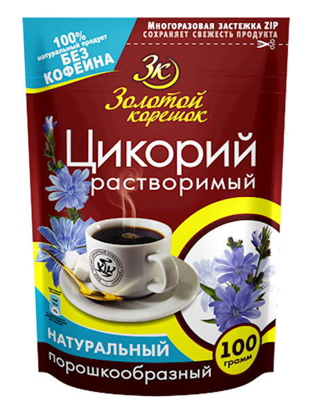 CHICORY POWDER ZOLOTOY KORESHOK 12/100GR RUSSIA N10300