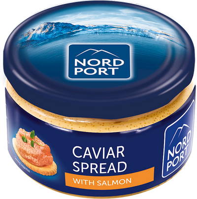 SPREAD CAVIAR TRADITIONAL W/SMOKED SALMON 6/180GR NORD PORT NNP5271