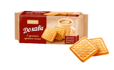 COOKIES FOR COFFEE BAKED MILK 28/185GR ROSHEN N4941