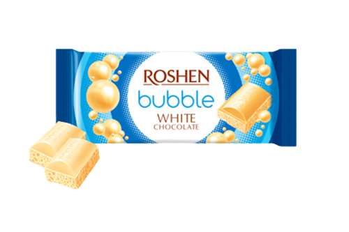 CHOCOLATE BAR AERATED WHITE 20/80GR ROSHEN N4351