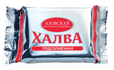 HALVA SUNFLOWER SILVER 16/350GR  AZOVSKAYA