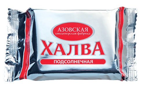 HALVA SUNFLOWER SILVER 16/350GR  AZOVSKAYA