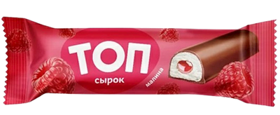 CHEESE BAR GLAZED W/RASPBERRY FLAVOR TOP 18/40GR SAVUSHKIN PRODUCT N3765