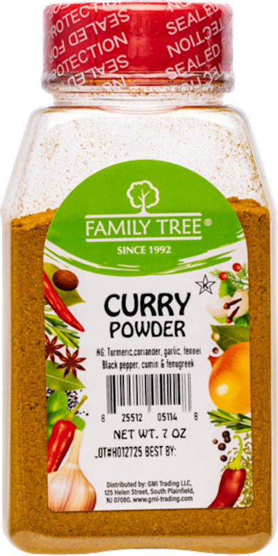 CURRY POWDER (INDIAN) 12/7OZ FAMILY TREE