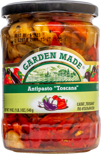 ANTIPASTO TOSCANA 12/19OZ GARDEN MADE BULGARIA N33154