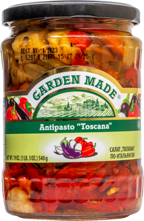 ANTIPASTO TOSCANA 12/19OZ GARDEN MADE BULGARIA N33154
