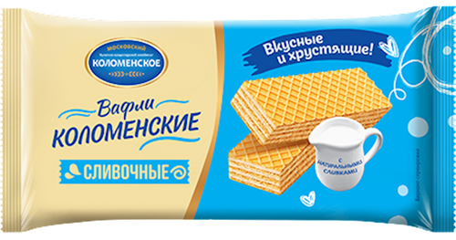 WAFFLES KOLOMENSKOE WITH CREAM FLAVOR 20/200GR RUSSIA N1196/2004