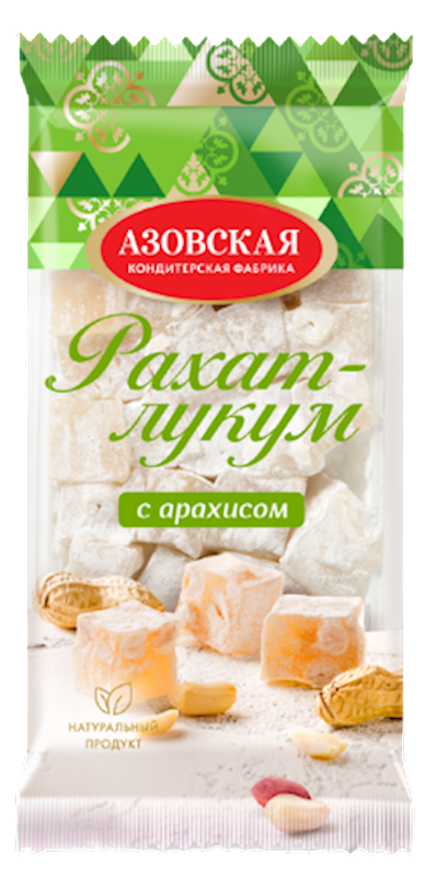 RAKHAT-LUKUM W/PEANUTS 12/300GR AZOVSKAYA