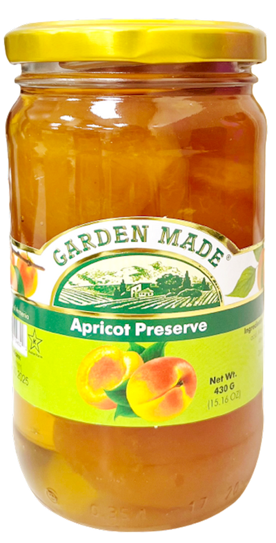 PRESERVE APRICOT 12/430GR GARDEN MADE N32