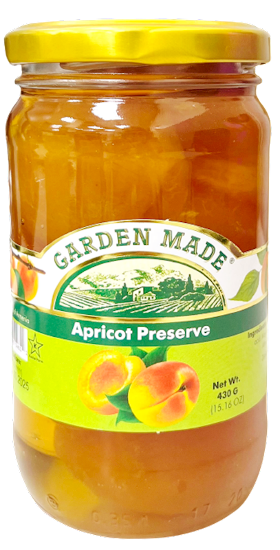 PRESERVE APRICOT 12/430GR GARDEN MADE N32