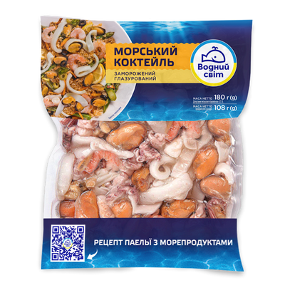 SEA COCKTAIL GLAZED 16/180GR VODNIY SVIT N24