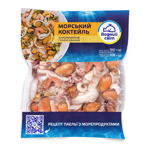 SEA COCKTAIL GLAZED 16/180GR VODNIY SVIT N24