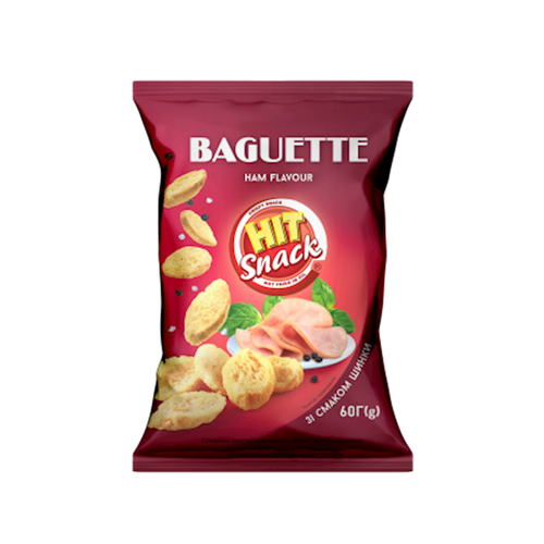 CROUTONS BAGUETTE CRISPY W/HAM 30/60GR ZOLOTE ZERNO N502