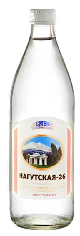 MINERAL WATER NAGUTSKAYA #26 EMB GLASS 20/0.5L RUSSIA N7481